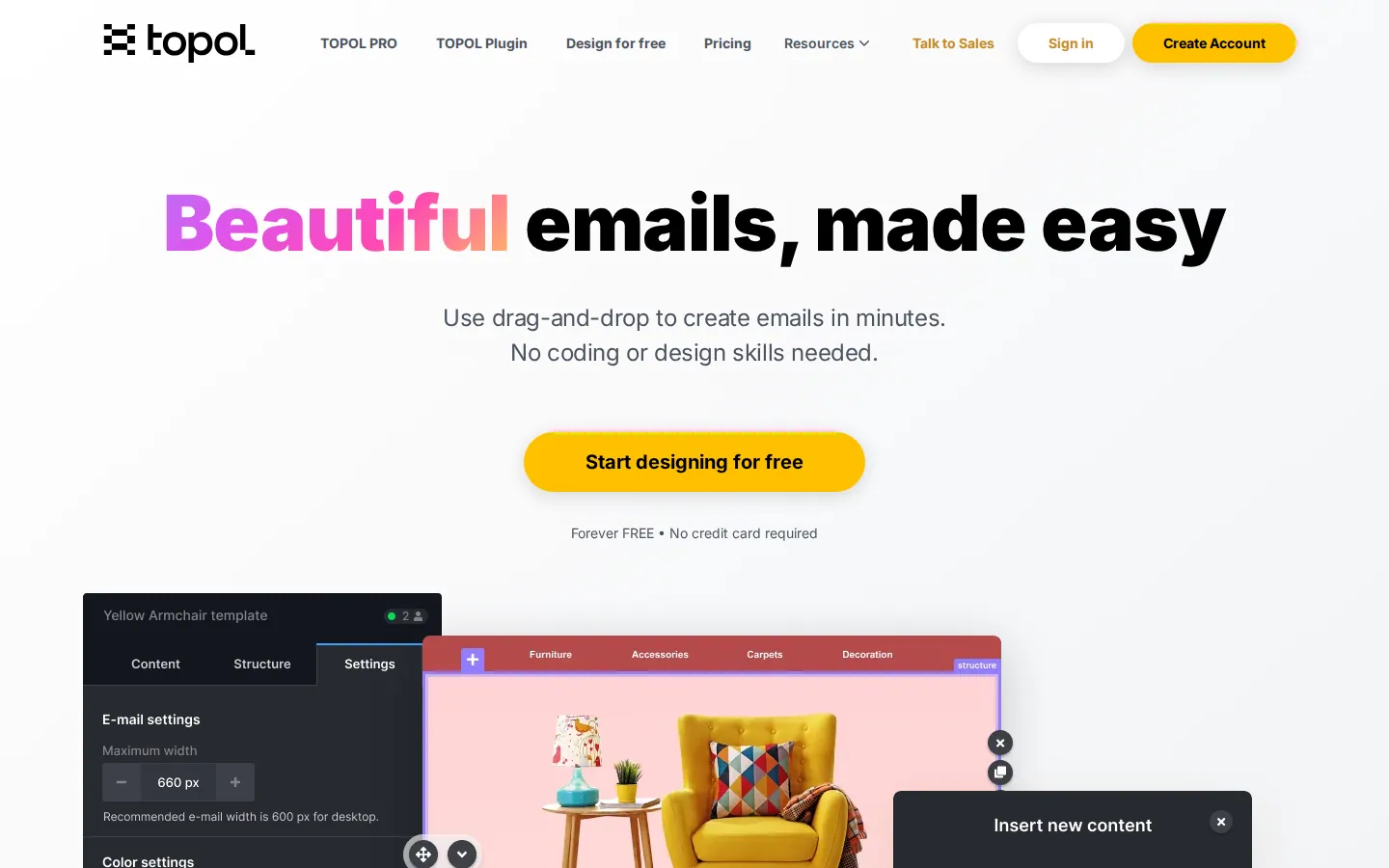 Topol.io homepage screenshot